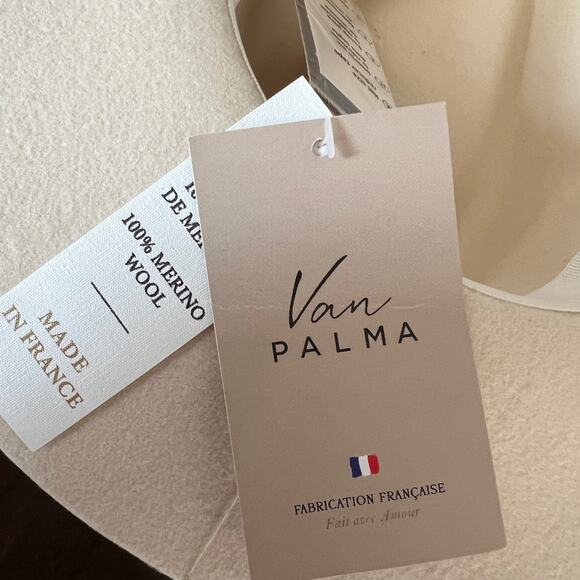 Van Palma Basile Hat in Off White NWT New Size Medium 57 main image 10